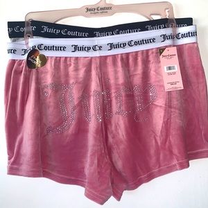 LAST MARKDOWN!!!! Juicy Couture Velour Bling Shorts